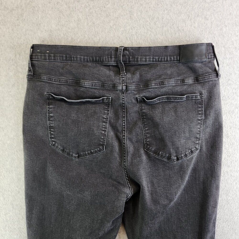 Madewell Jeans Womens 34P Petite Black 10" High Rise Skinny Raw Hem Button Fly - Picture 6 of 16